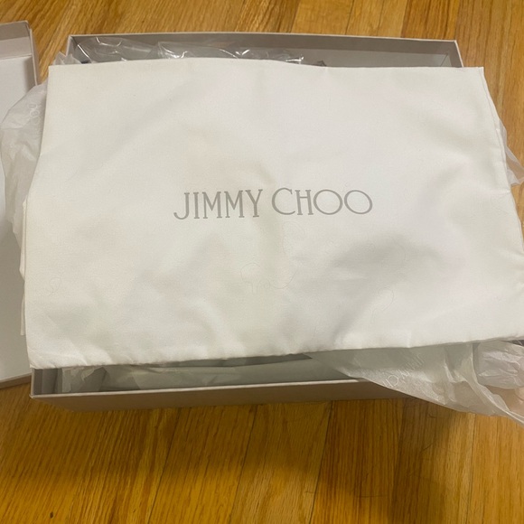 Jimmy Choo Multicolor Floral Print Satin Kris Knot Heels Size 37 - Picture 2 of 11
